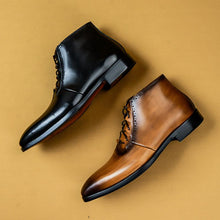 Handmade leather boots