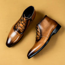 Handmade leather boots