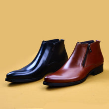 Handmade leather boots