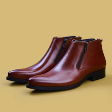 Handmade leather boots