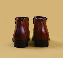 Handmade leather boots