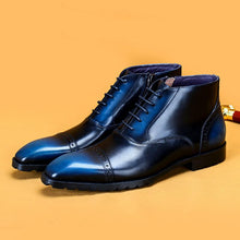 Handmade leather boots