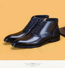 Handmade leather boots