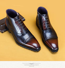 Handmade leather boots