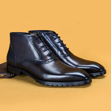 Handmade leather boots