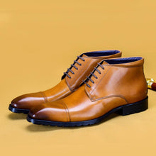 Handmade leather boots