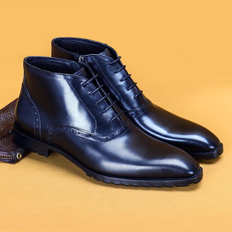 Handmade leather boots