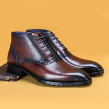 Handmade leather boots