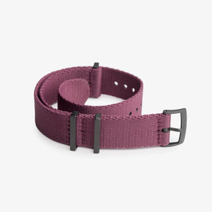 Burgundy Nylon Watch Strap