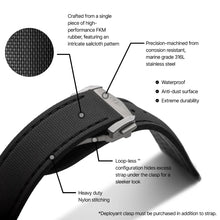 Loop-less™ HydroFlex™ | Dark Matter Edition | Black Strap with Black Stitching