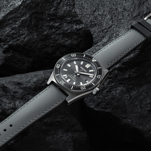 HydroFlex™ Grey Hybrid FKM Watch Strap With Grey Stitching