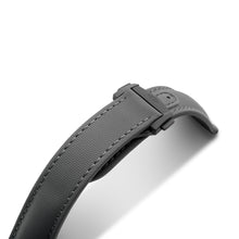 Loop-Less™ Grey Sailcloth Watch Strap with Grey Stitching