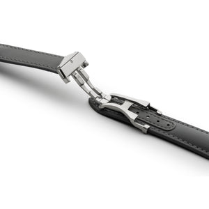 Loop-Less™ Grey Sailcloth Watch Strap with Grey Stitching