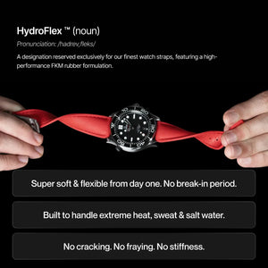 Loop-less™ HydroFlex™ | Solar Flare Edition | Orange Strap with Orange Stitching