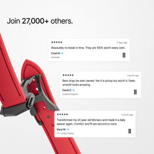 Loop-less™ HydroFlex™ | Blood Moon Edition | Red Strap with Red Stitching