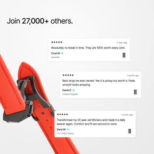 Loop-less™ HydroFlex™ | Solar Flare Edition | Orange Strap with Orange Stitching