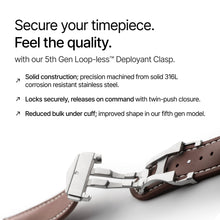 Loop-less™ HydroFlex™ | Nebula Dust Edition | Brown Strap with White Stitching