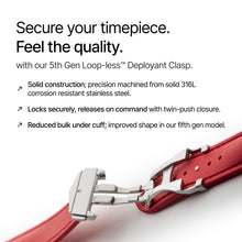 Loop-less™ HydroFlex™ | Blood Moon Edition | Red Strap with Red Stitching