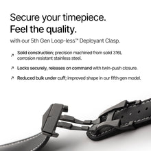 Loop-less™ HydroFlex™ | Event Horizon Edition | Black Strap with White Stitching
