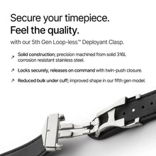 Loop-less™ HydroFlex™ | Dark Matter Edition | Black Strap with Black Stitching