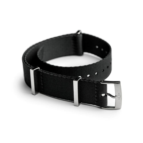 🎁 Black Nylon Watch Strap