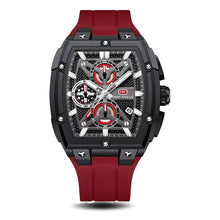 MINI FOCUS Sports Watches for Men Waterproof Chronograph Quartz Wristwatch with Silicone Strap