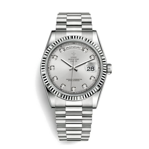 THE DATE - Gem Set Silver