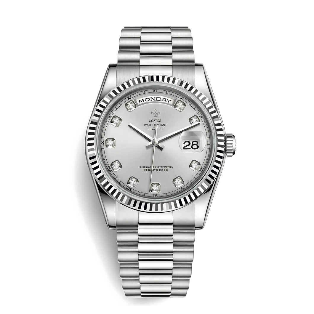 THE DATE - Gem Set Silver