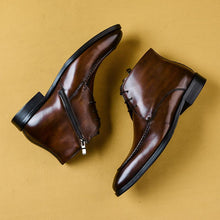 Handmade leather boots