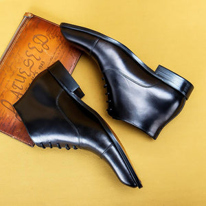 Handmade leather boots