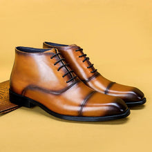 Handmade leather boots
