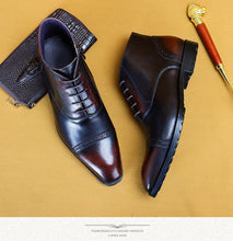 Handmade leather boots