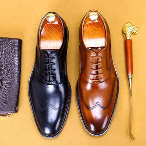 Handmade dress leather shoes