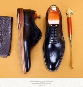 Handmade dress leather shoes